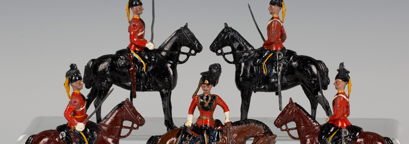 Five Britains 16th Lancers with swords