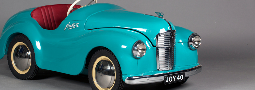 Austin J40 pedal car, finished in turquoise