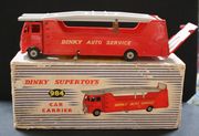 A Dinky Supertoys No. 983 Car Carrier with trailer, and a No. 984 Car Carrier, both boxed (some playwear, boxes faulty).