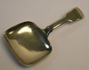 A William IV silver Fiddle pattern caddy spoon, London 1830 by Joseph Willmore.