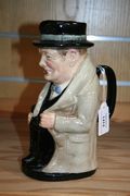A Royal Doulton large Toby jug 'Winston Churchill'.