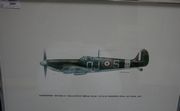 After Keith Broomfield - Profile Study of Supermarine Spitfire VB of 92 Sqn. 1941, and Profile Study of Hawker Hurricane 1 257 Sqn. 1940, a pair of late 20th Century colour prints, each approx 37cm x 54cm, in matching aluminium frames. 