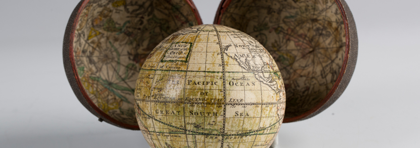 A mid-18th century pocket terrestrial globe by James Ferguson