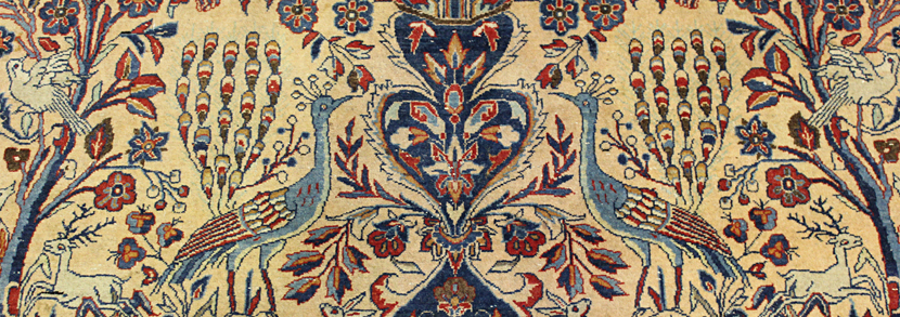 fine Kashan 'Tree of Life' carpet, Central Persia, early 20th century