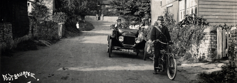 A photographic postcard titled ‘Nutbourne’ published by Walter Drewett