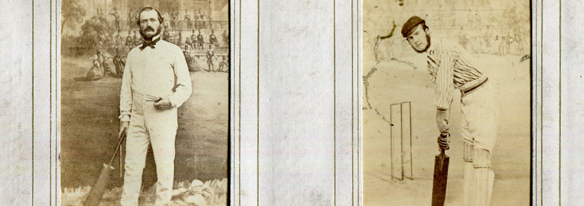 leather-bound album containing approximately 46 cartes-de-visite photographs