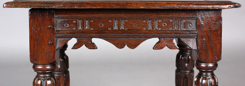 Elizabethan oak joint stool
