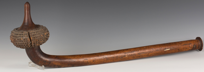 A 19th century Fijian totokia (beaked battle club) of dense hardwood, South Seas