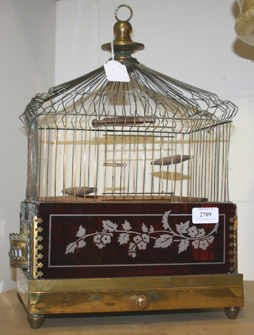 Antique Victorian style Brass Bird Cage. - Ruby Lane