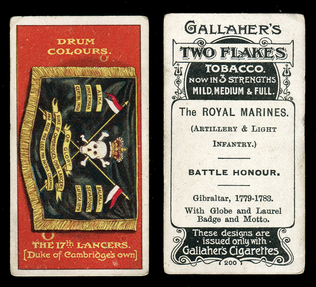 gallaher cigarette cards army badges A collection of cigarette cards, including 48 (of 50) Gallaher 'Types of  the British Army (Thre