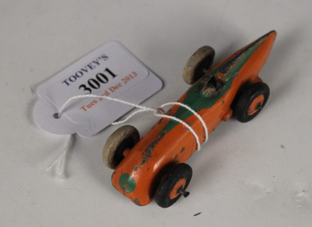 Jouet Ancien Dinky 23A - Voiture De Course Anglaise De 1953, En Zamak, Occasion (état à Voir Photos)