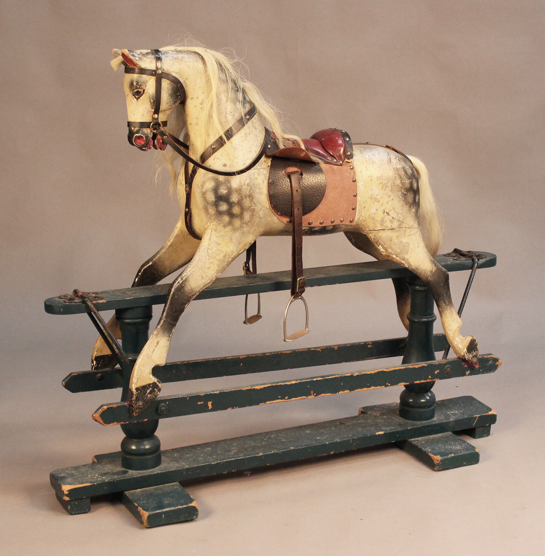 dapple grey rocking horse