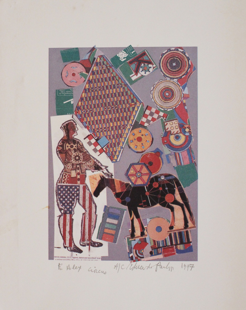 Eduardo Paolozzi Circus Screen Print Artist s Proof Signed Eduardo Paolozzi Circus Screen Print Artist s Proof Signed