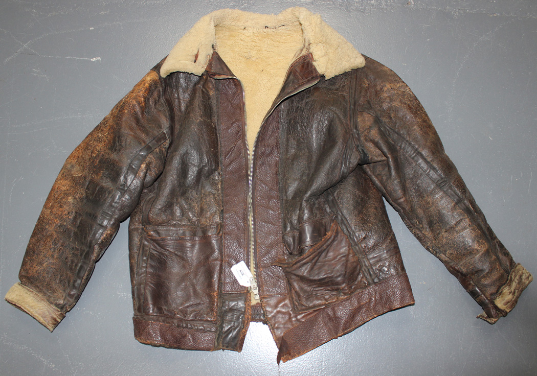 A Second World War period U.S. ground crew sheepskin flying jacket ...