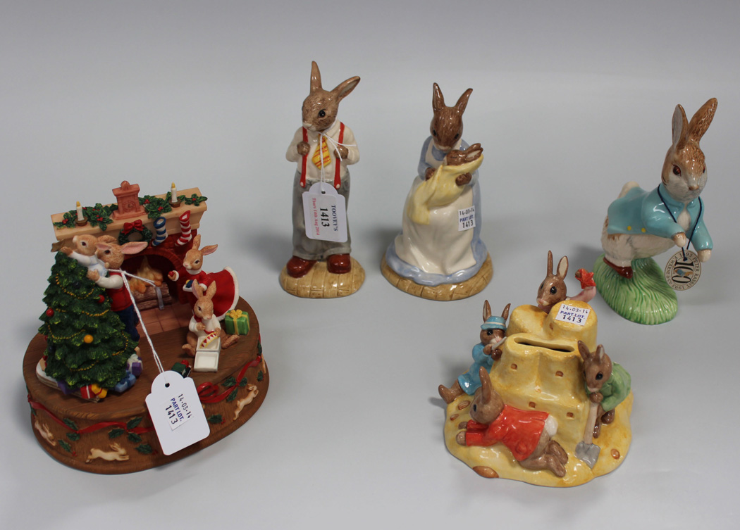 A pair of Royal Doulton Bunnykins figures of 'Father Bunnykins', DB227 and  'Mother an