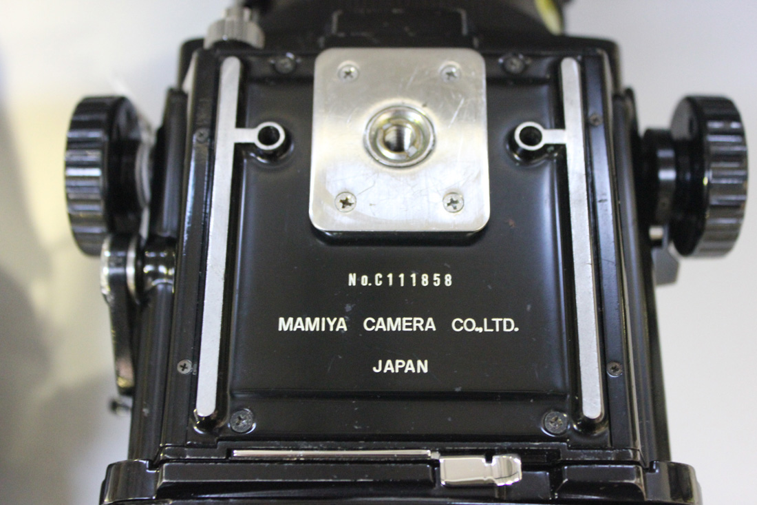 A Mamiya RB67 professional S camera, 'No. C111858', with A Mamiya RB67 professional S camera, 'No. C111858', with