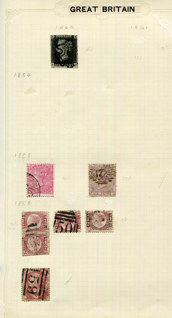 Two Simplex Junior stamp albums containing Great Britain, including ...