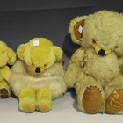 Vintage teddy bear with bell in ear hotsell