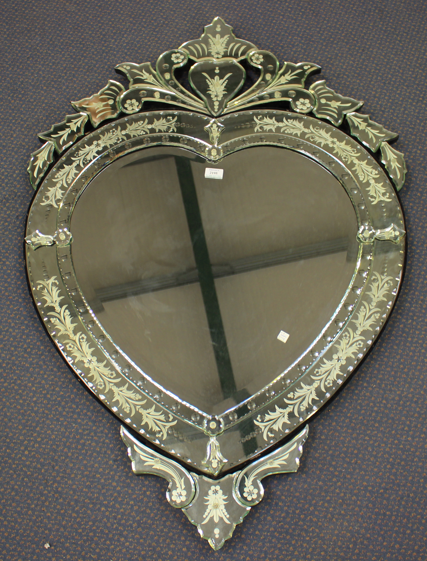 Venetian Heart Shaped Wall Mirror