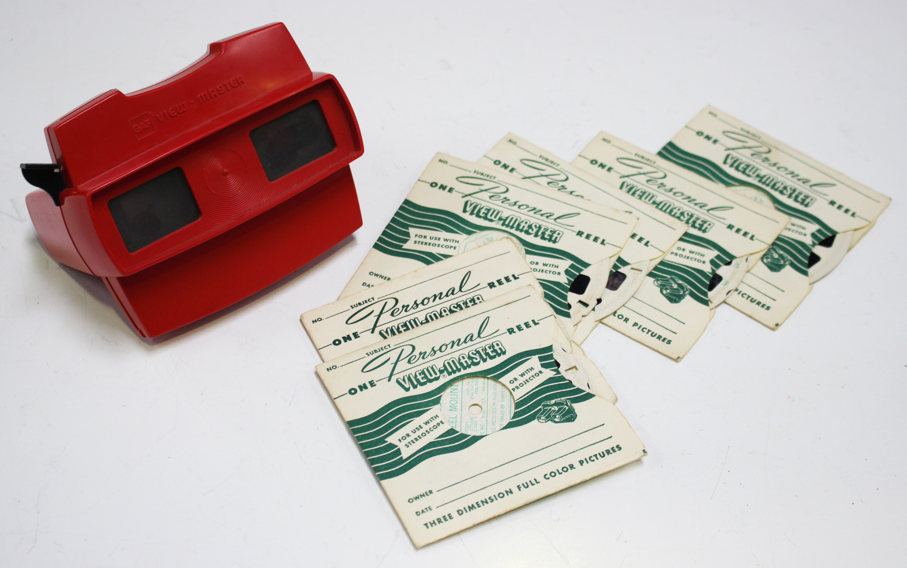 A group of six interesting 'personal' View-master reels depicting