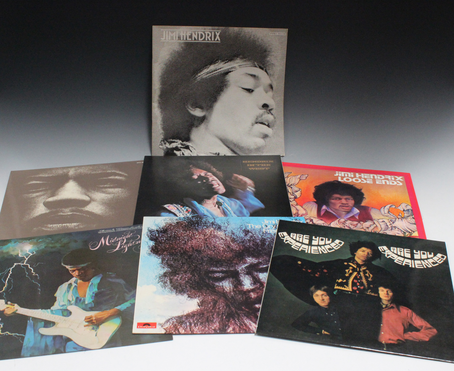 A box set of Jimi Hendrix records, consisting of 12 LPs and a maxi