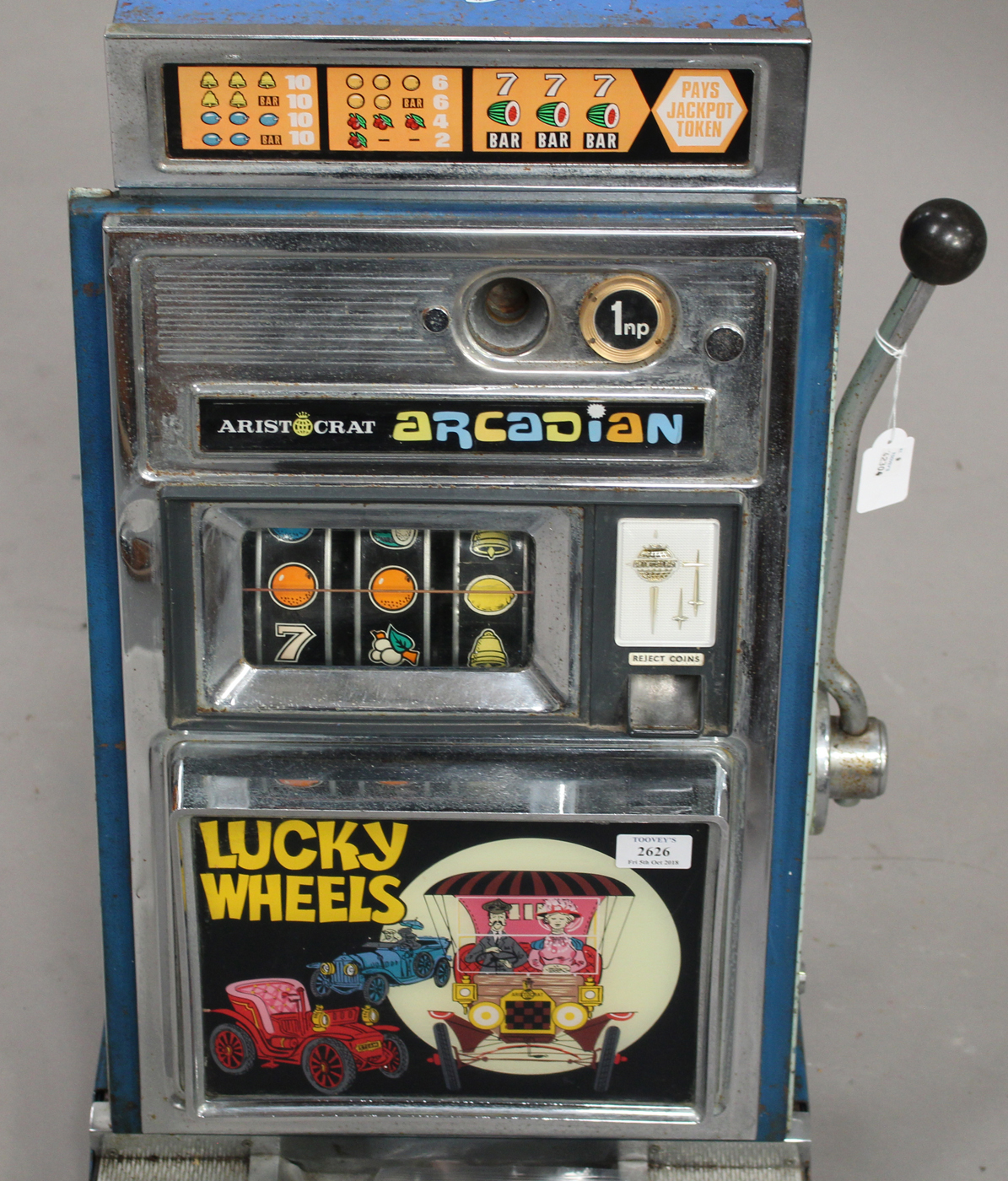 A mid-20th century Aristocrat Arcadian 'Lucky Wheels' one