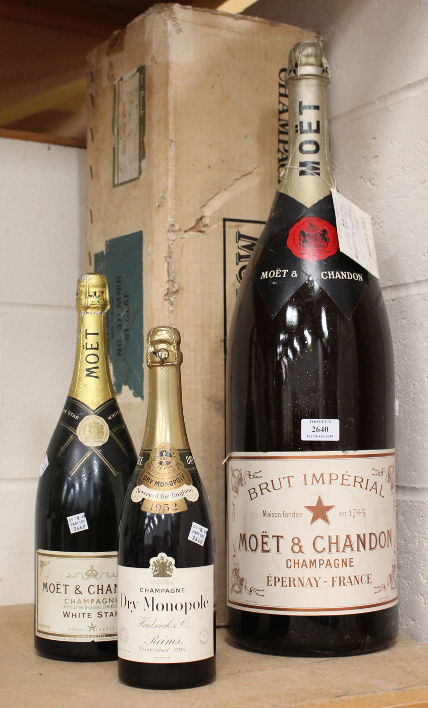 A Moët & Chandon Salmanazar bottle of Brut Imperial champagne, the ...