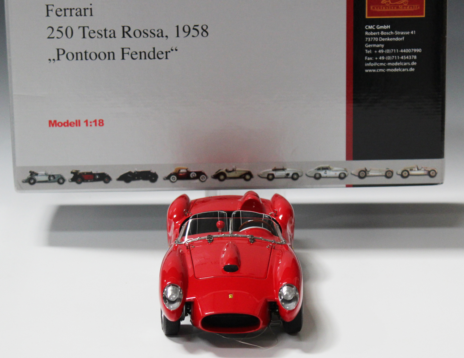 A CMC Exclusive Models 1:18 scale model Ferrari 250 Testa