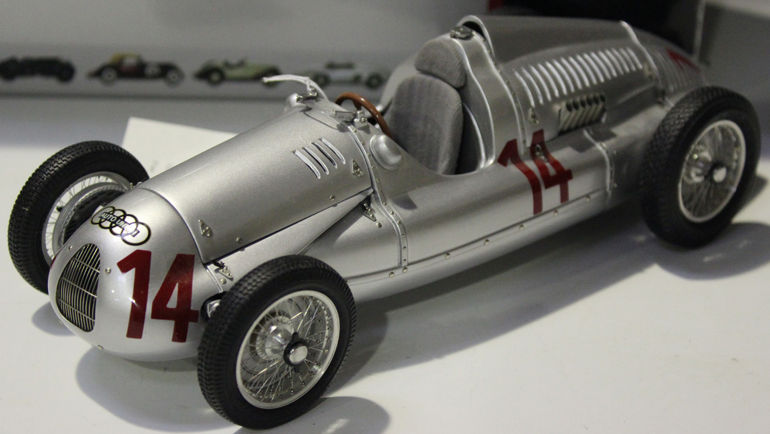 A CMC Exclusive Models 1:18 scale model Auto Union Typ D 1938/39