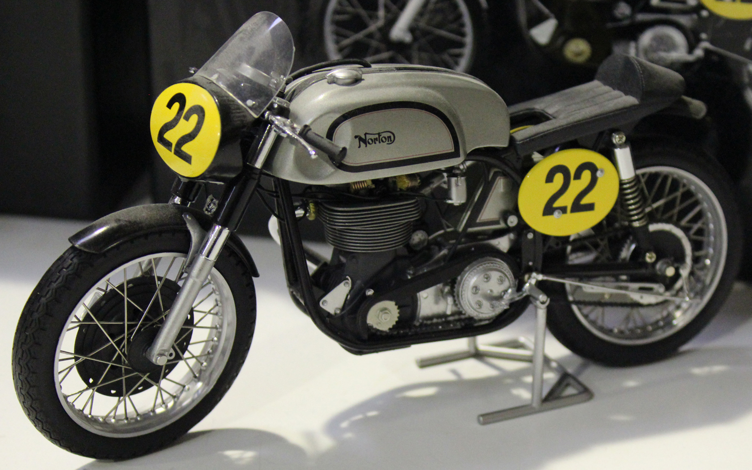 A Minichamps 1:12 scale model of a Vincent Black Shadow