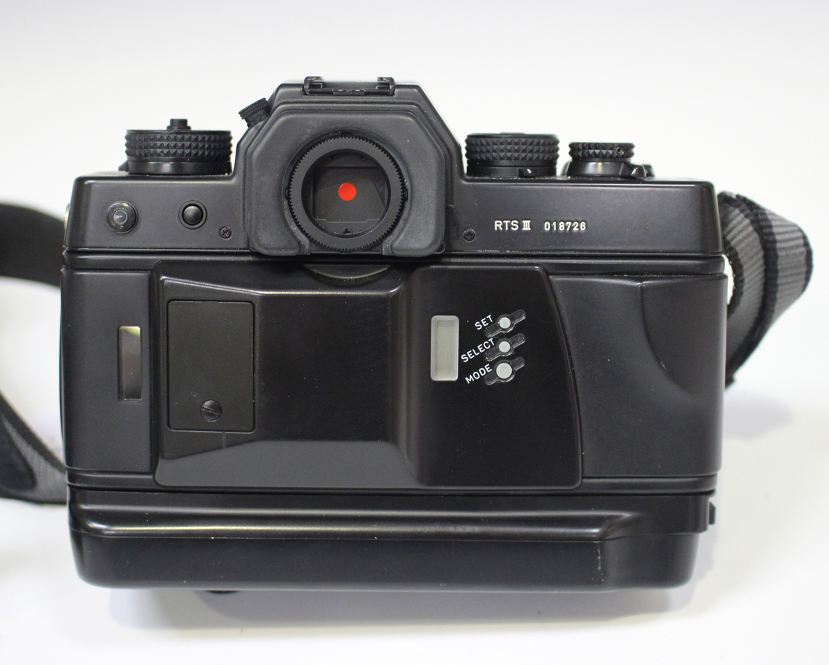 A Contax RTS III camera, serial No. 018726, with Carl Zeiss Planar