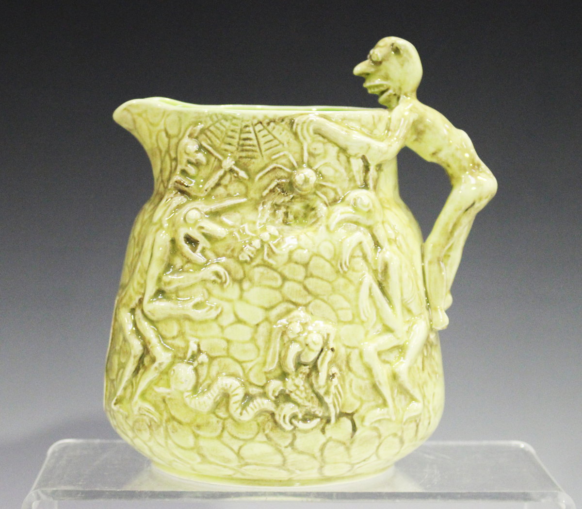 A Falcon Ware Ghoulies Ghosties Relief Moulded Jug Mid 20th Century A Falcon Ware Ghoulies Ghosties Relief Moulded Jug Mid 20th Century