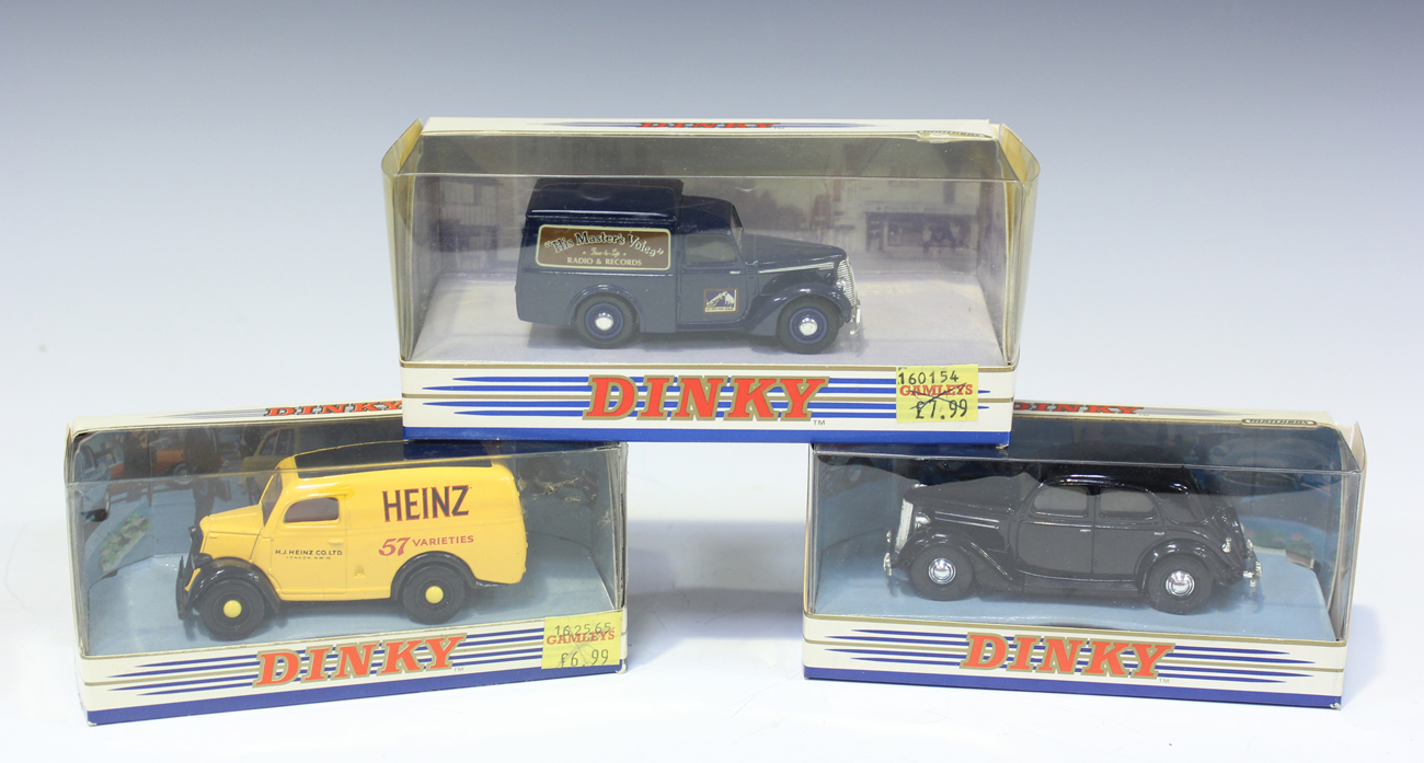 Fifteen Matchbox Dinky Collection vehicles, including a DY-13 1955