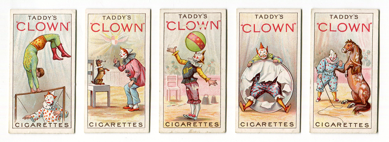 taddy cigarette cards for sale A set of 20 Taddy & Co. 'Clowns & Circus Artistes' cigarette cards, circa  1915 (1