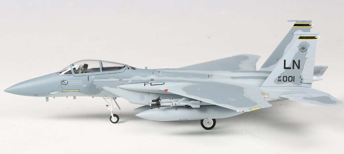 Six Witty Wings 1:72 scale model aircraft, comprising F-15J
