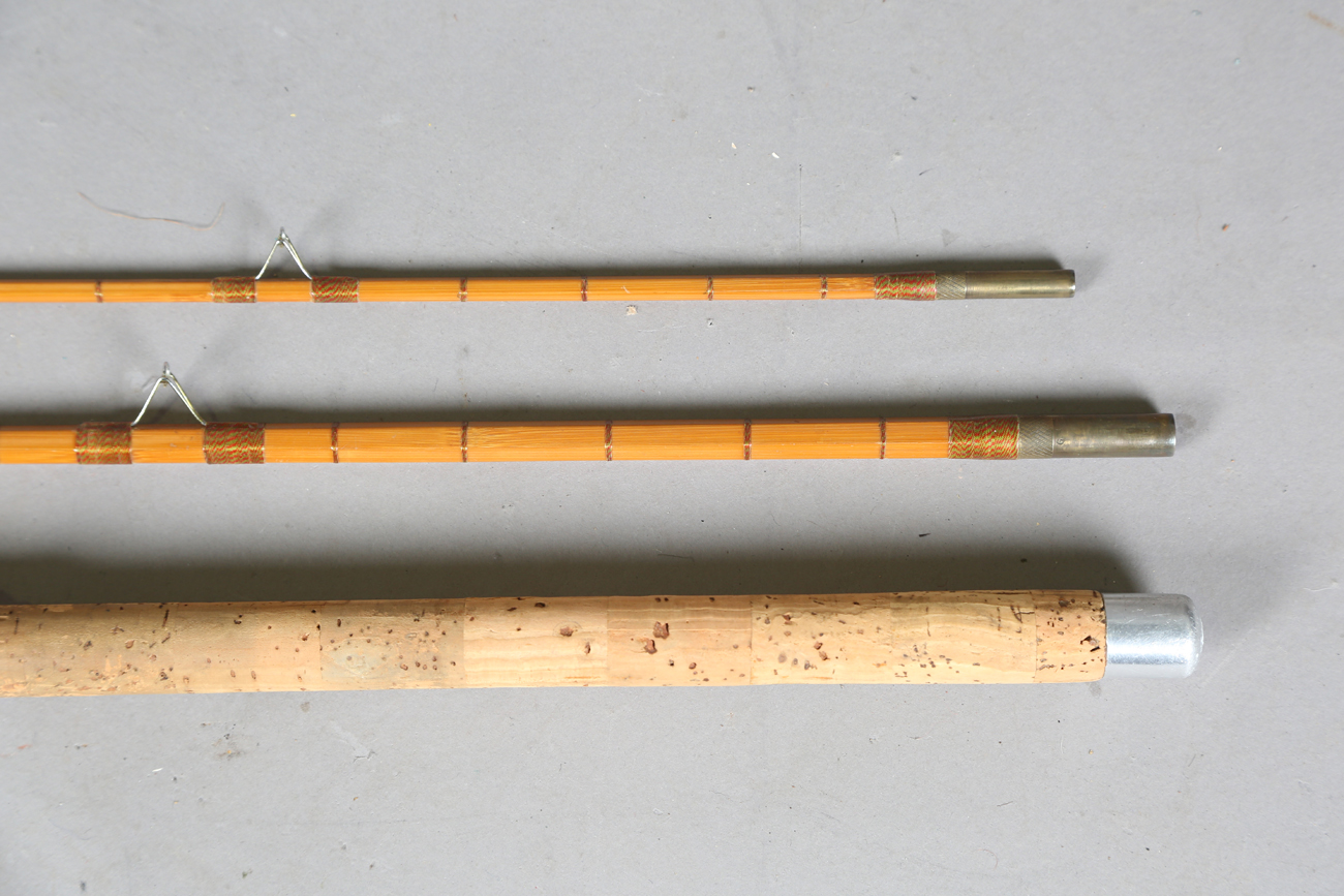 A group of various mainly split cane fly fishing rods, including a Sealey  Octofloat De-luxe, two Sea