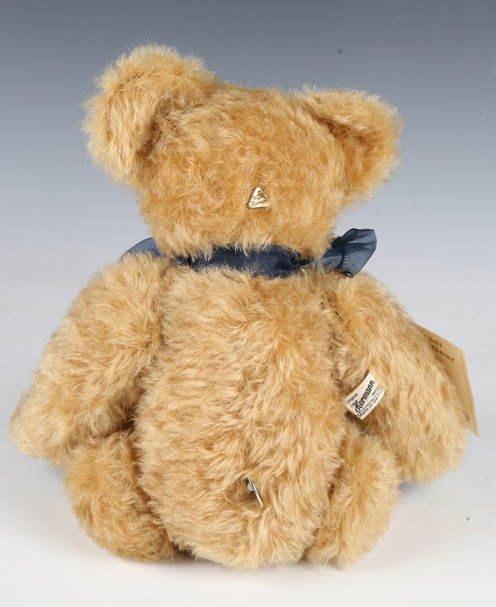 Five modern Hermann teddy bears, comprising Vivaldi musical bear