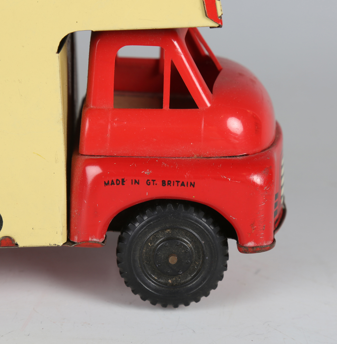 A Wells Brimtoy tinplate clockwork Walters' Palm Toffee