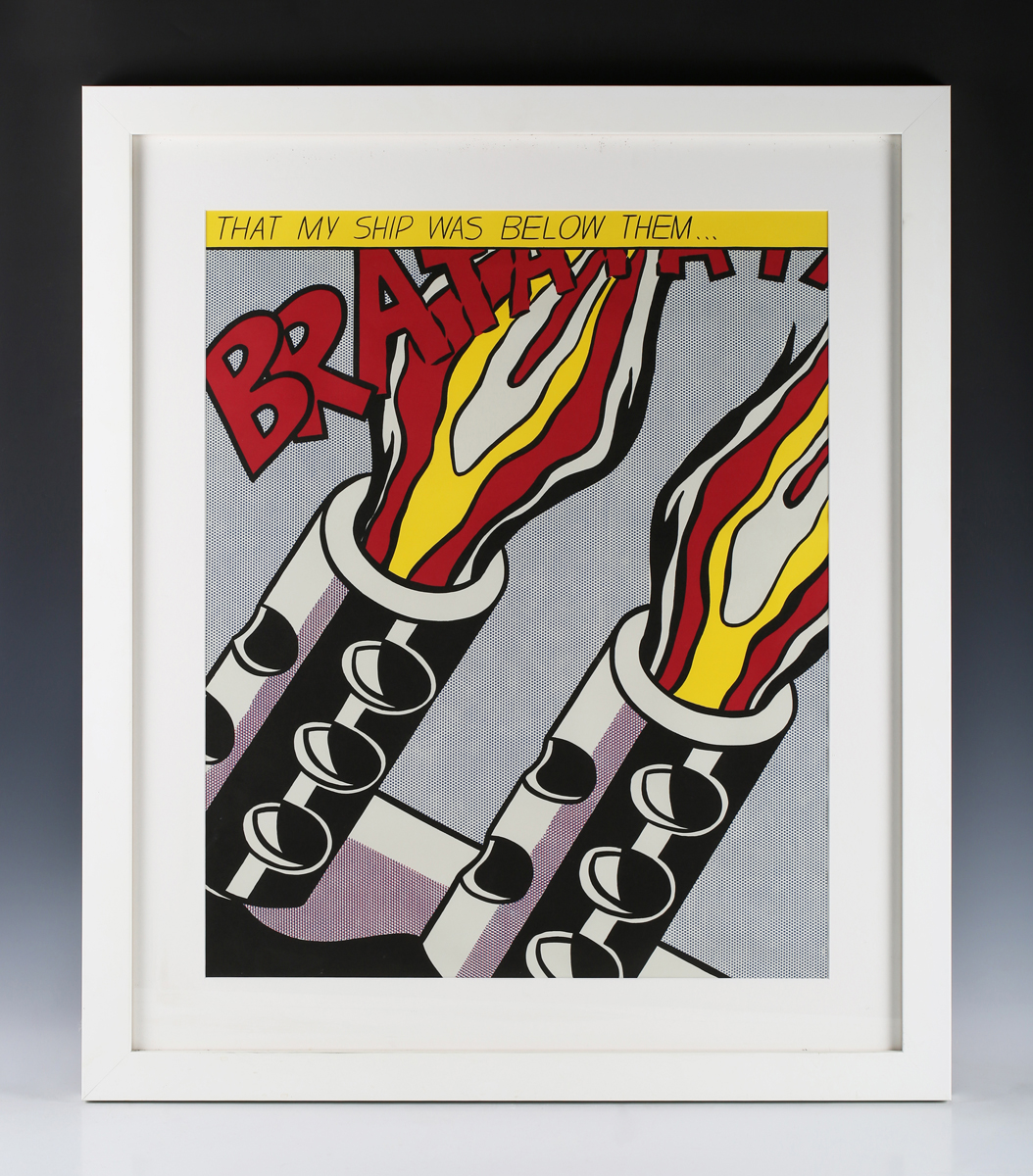 After Roy Lichtenstein - 'As I Opened Fire' (Poster Triptych