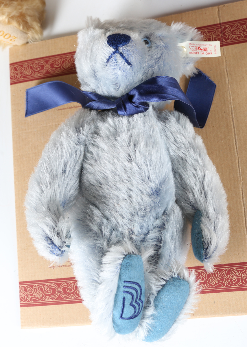 Two modern Steiff mohair teddy bears, comprising Molen Beer
