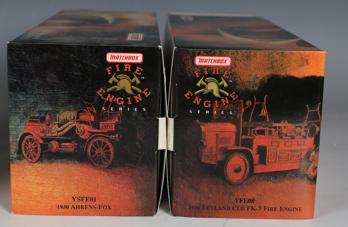 MATCHBOX: A group of Model of Yesteryear 'Fire Engine Series' models