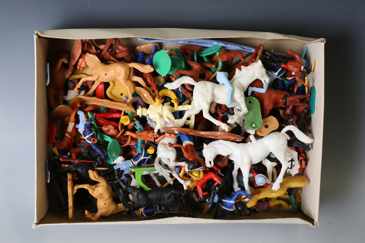 Lot De Figurines Timpo Western Indien – Occasion, Matière Plastique Peint, Vintage