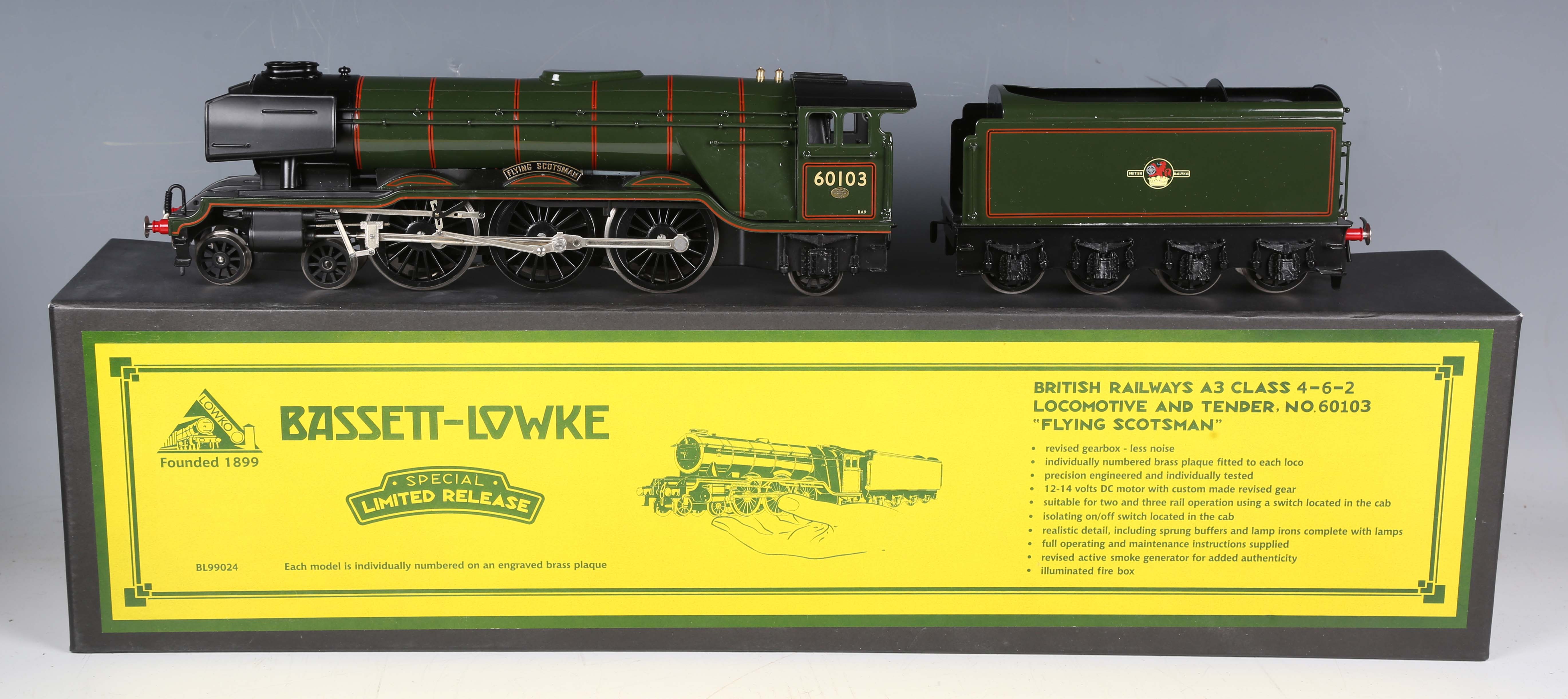 A Basset Lowke Special Limited Release O Gauge BL99024 Locomotive 60103 